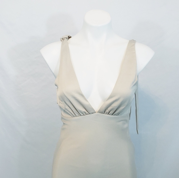 *Last Chance* NWT BHLDN Sachin + Babi Hudson Satin Charmeuse Dress Champagne - Picture 3 of 12